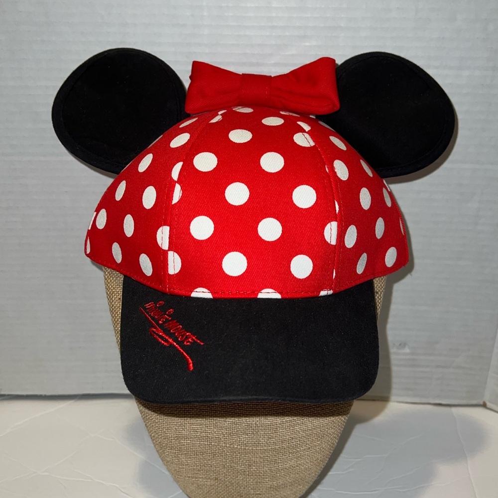Red Polka Dot Minnie Mouse Cap